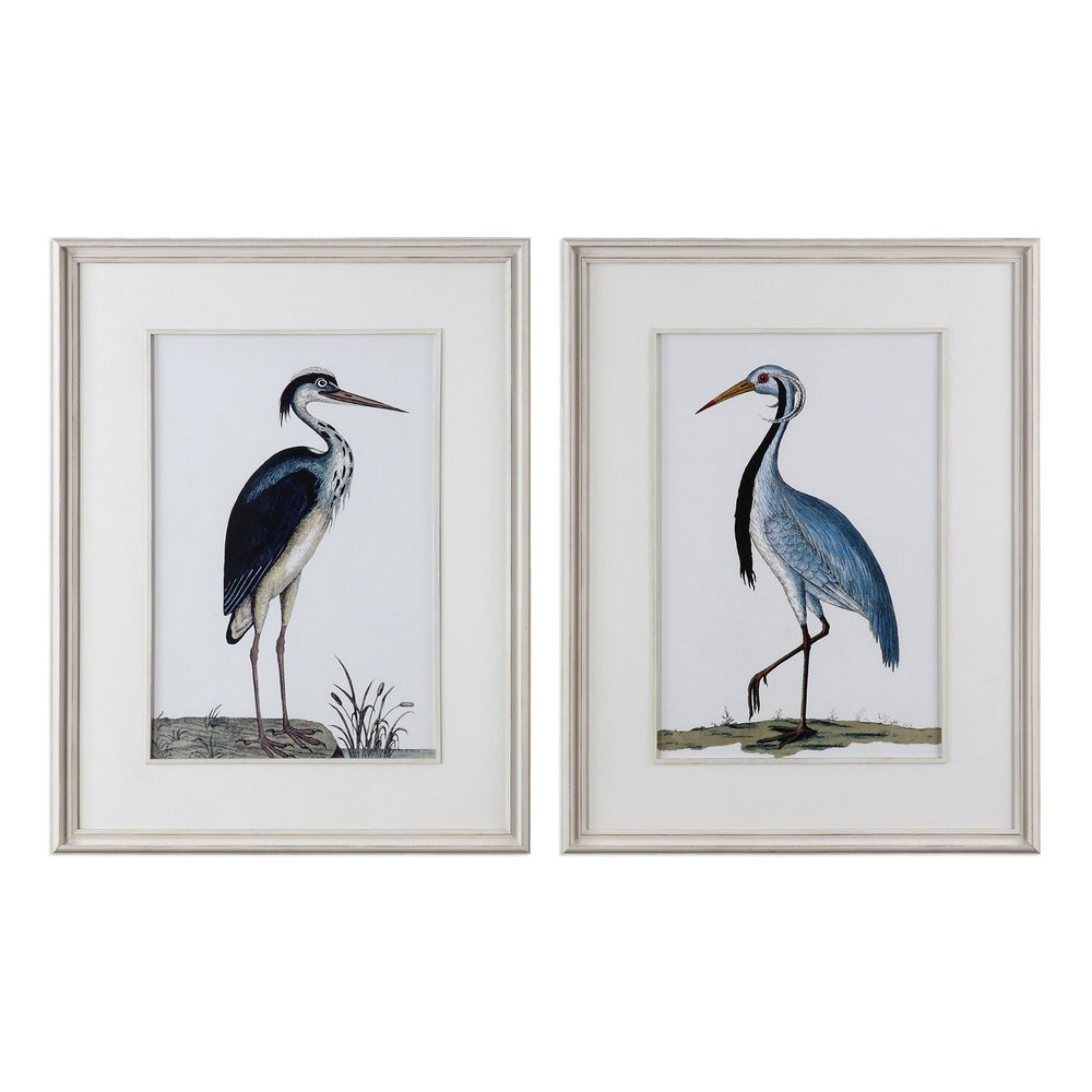 Uttermost - Wall Art - Shore Birds - Whiteed Wood- Union Lighting Luminaires Decor