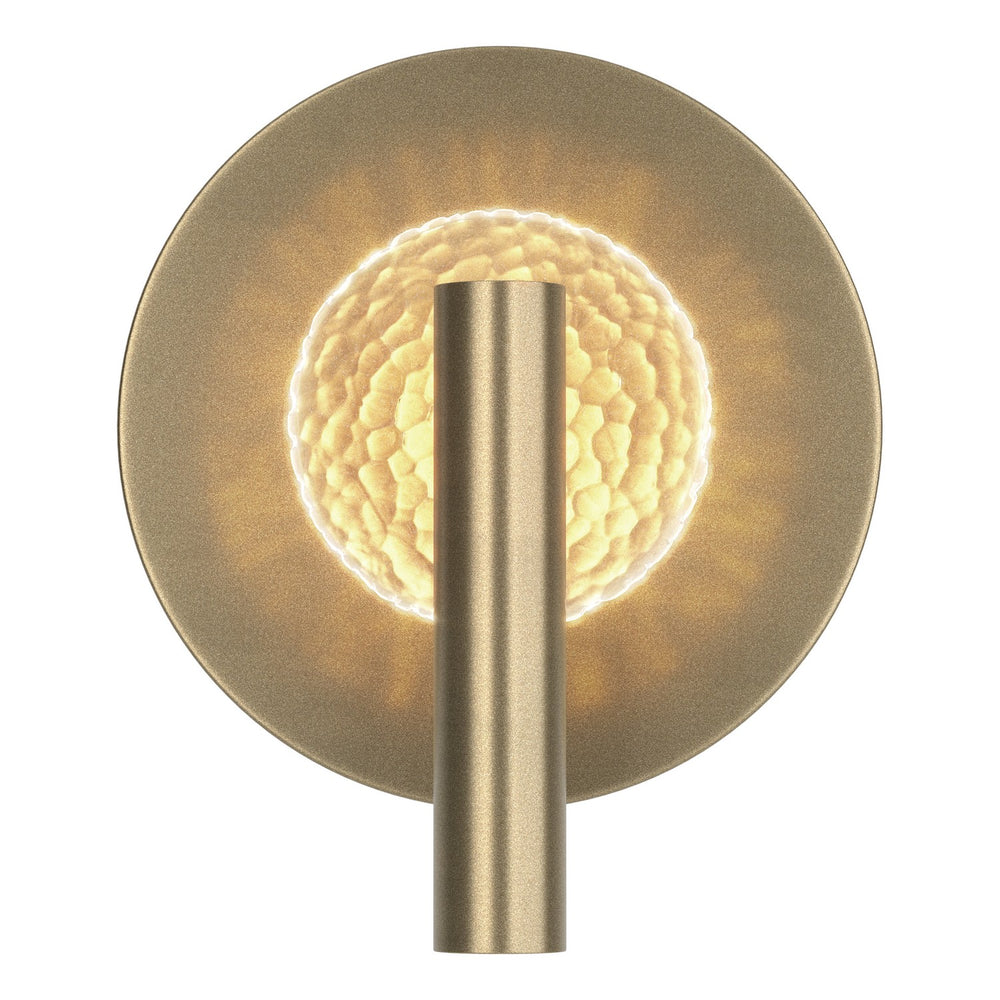 Hubbardton Forge - One Light Wall Sconce - Solstice - Soft Gold- Union Lighting Luminaires Decor