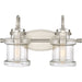 Quoizel - Two Light Bath Fixture - Danbury - Brushed Nickel- Union Lighting Luminaires Decor