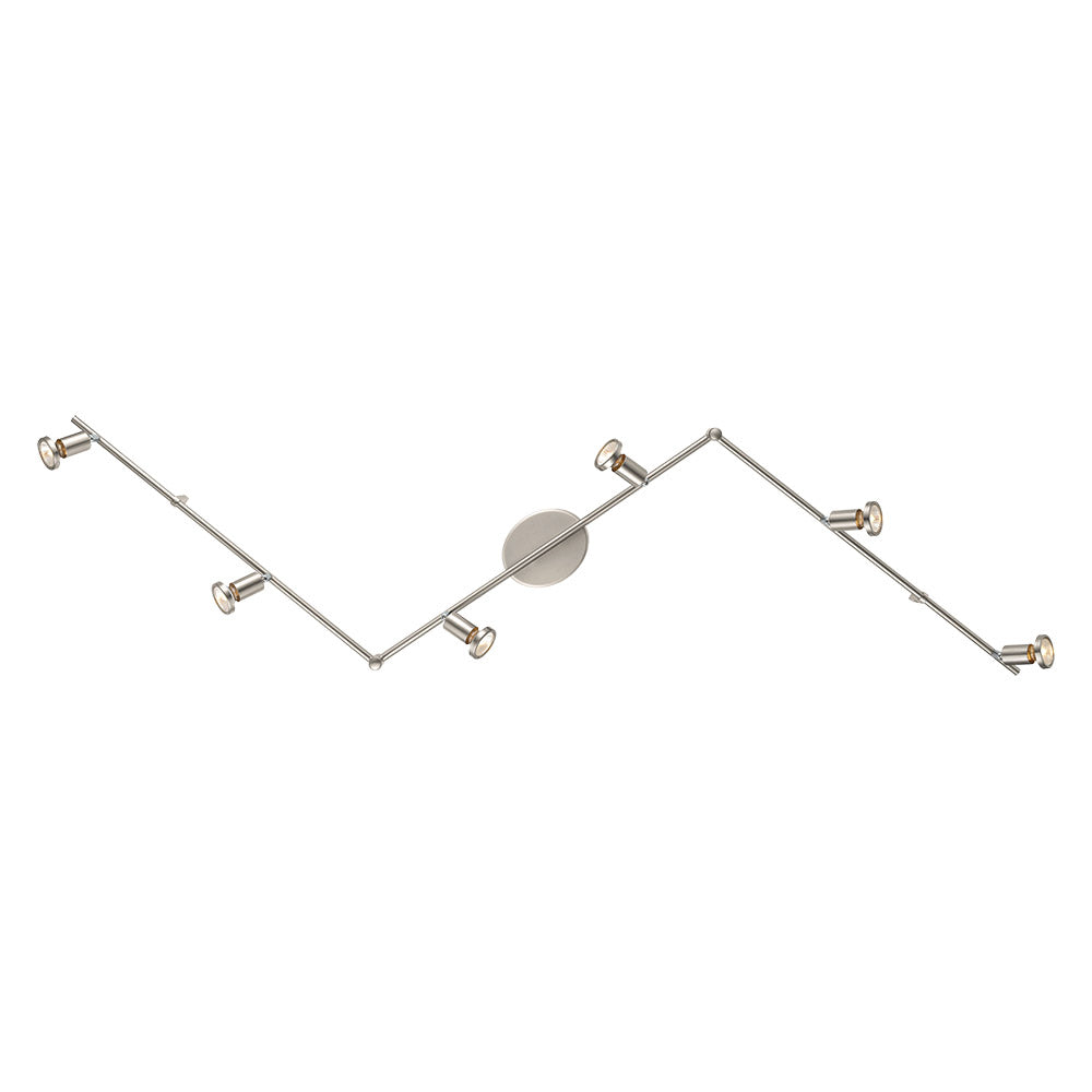Eglo Canada - Six Light Track - Buzz - Matte Nickel- Union Lighting Luminaires Decor