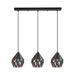 Eglo Canada - Three Light Pendant - Carlton 3 - Black- Union Lighting Luminaires Decor