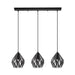 Eglo Canada - Three Light Pendant - Carlton 3 - Black- Union Lighting Luminaires Decor