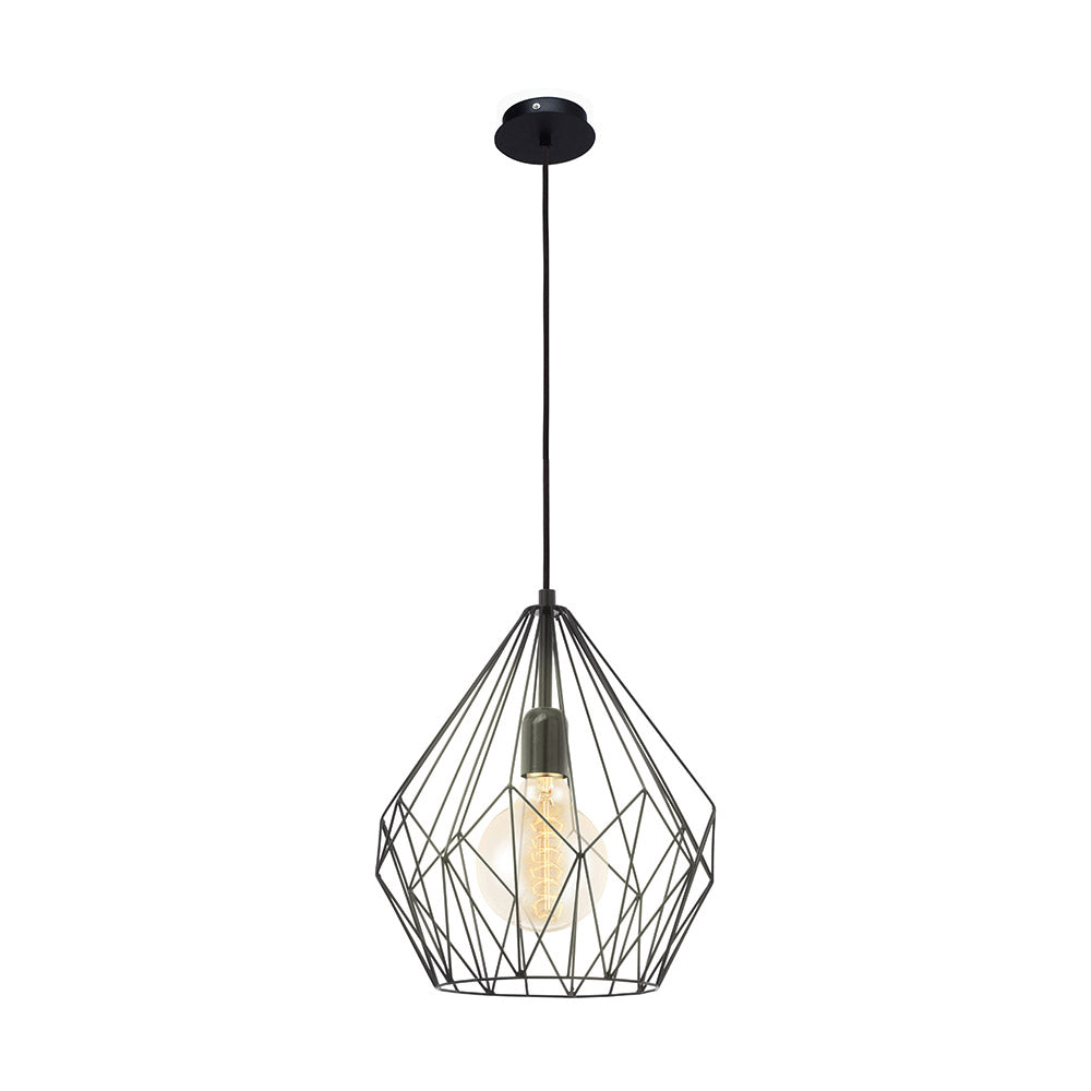 Eglo Canada - One Light Pendant - Carlton - Matte Black- Union Lighting Luminaires Decor