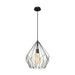 Eglo Canada - One Light Pendant - Carlton - Matte Black- Union Lighting Luminaires Decor