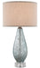 Currey and Company - One Light Table Lamp - Optimist Collection - Pale Blue Speckle/Clear- Union Lighting Luminaires Decor