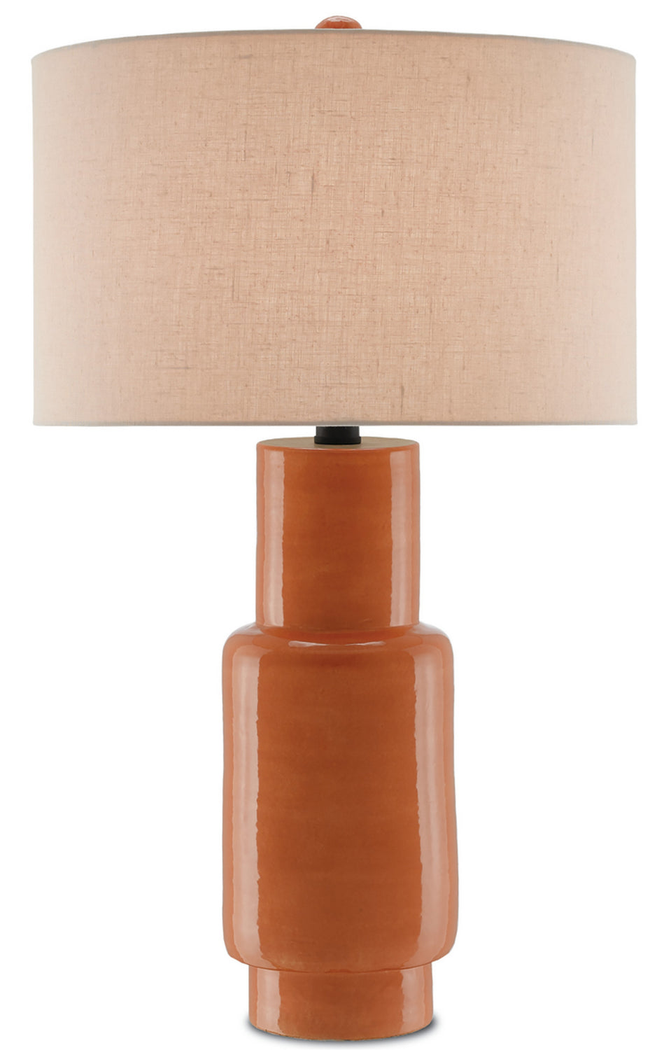 Currey and Company - One Light Table Lamp - Janeen - Orange- Union Lighting Luminaires Decor