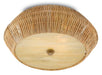 Currey and Company - Two Light Flush Mount - Antibes Collection - Natural/Honey Beige- Union Lighting Luminaires Decor