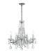Crystorama - Five Light Chandelier - Maria Theresa - Polished Chrome- Union Lighting Luminaires Decor