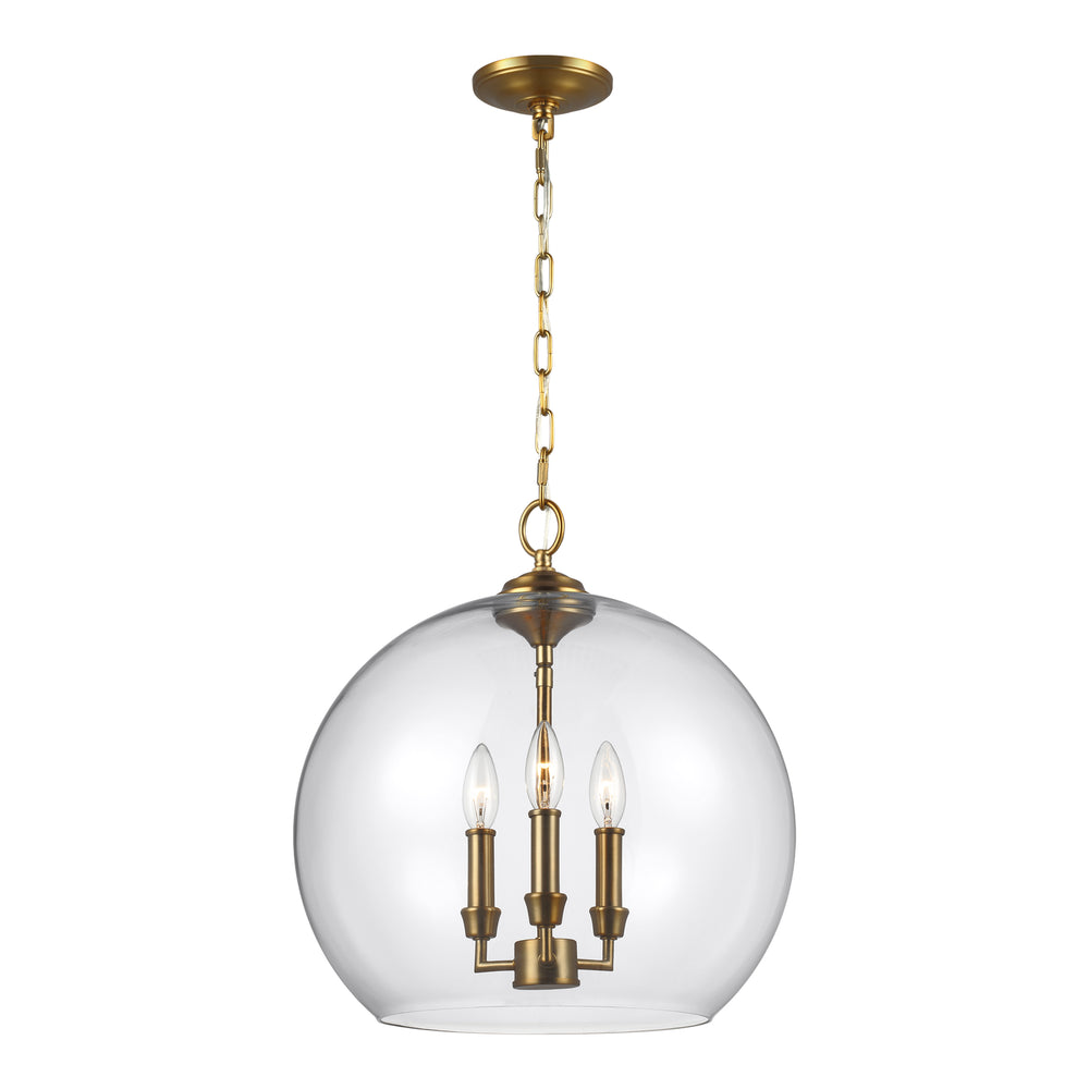 Visual Comfort Studio Canada - Three Light Pendant - Lawler - Burnished Brass- Union Lighting Luminaires Decor