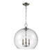 Visual Comfort Studio Canada - Three Light Pendant - Lawler - Satin Nickel- Union Lighting Luminaires Decor