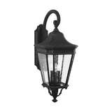 Generation Lighting Canada - Three Light Outdoor Wall Lantern - Cotswold Lane - Black- Union Lighting Luminaires Decor