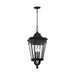 Generation Lighting Canada - Three Light Hanging Lantern - Cotswold Lane - Black- Union Lighting Luminaires Decor