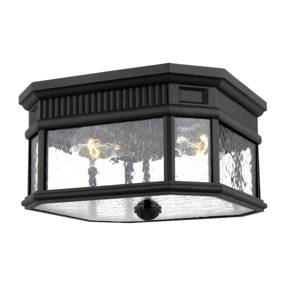 Generation Lighting Canada. - Two Light Outdoor Flush Mount - Cotswold Lane - Black- Union Lighting Luminaires Decor