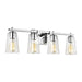Visual Comfort Studio Canada - Four Light Vanity - Mercer - Chrome- Union Lighting Luminaires Decor