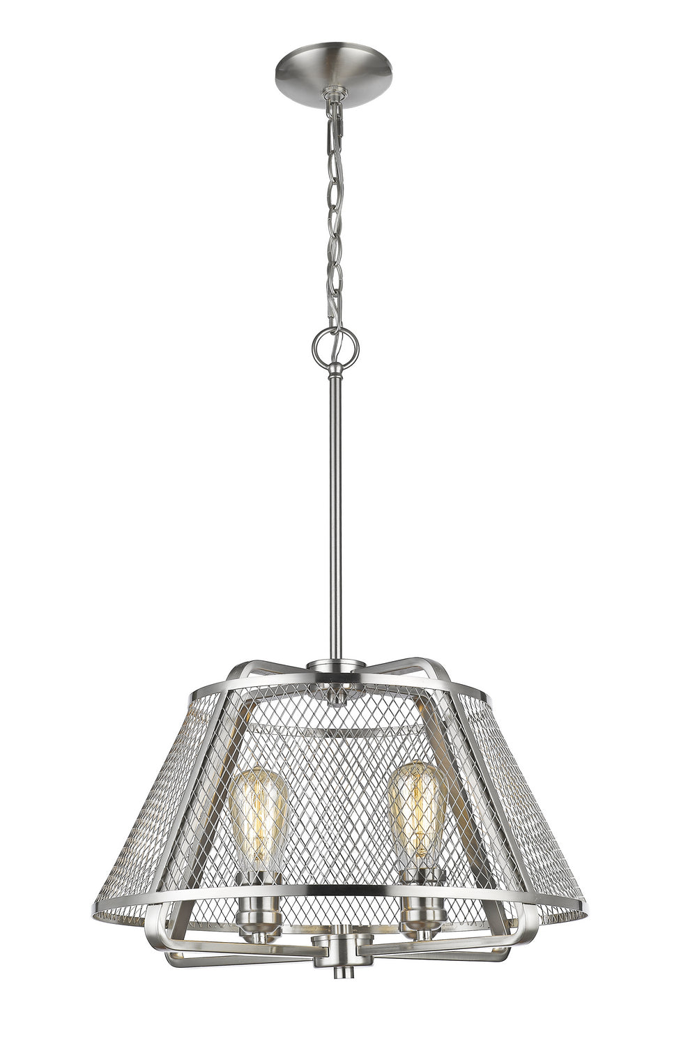Z-Lite Canada - Four Light Pendant - Iuka - Brushed Nickel- Union Lighting Luminaires Decor