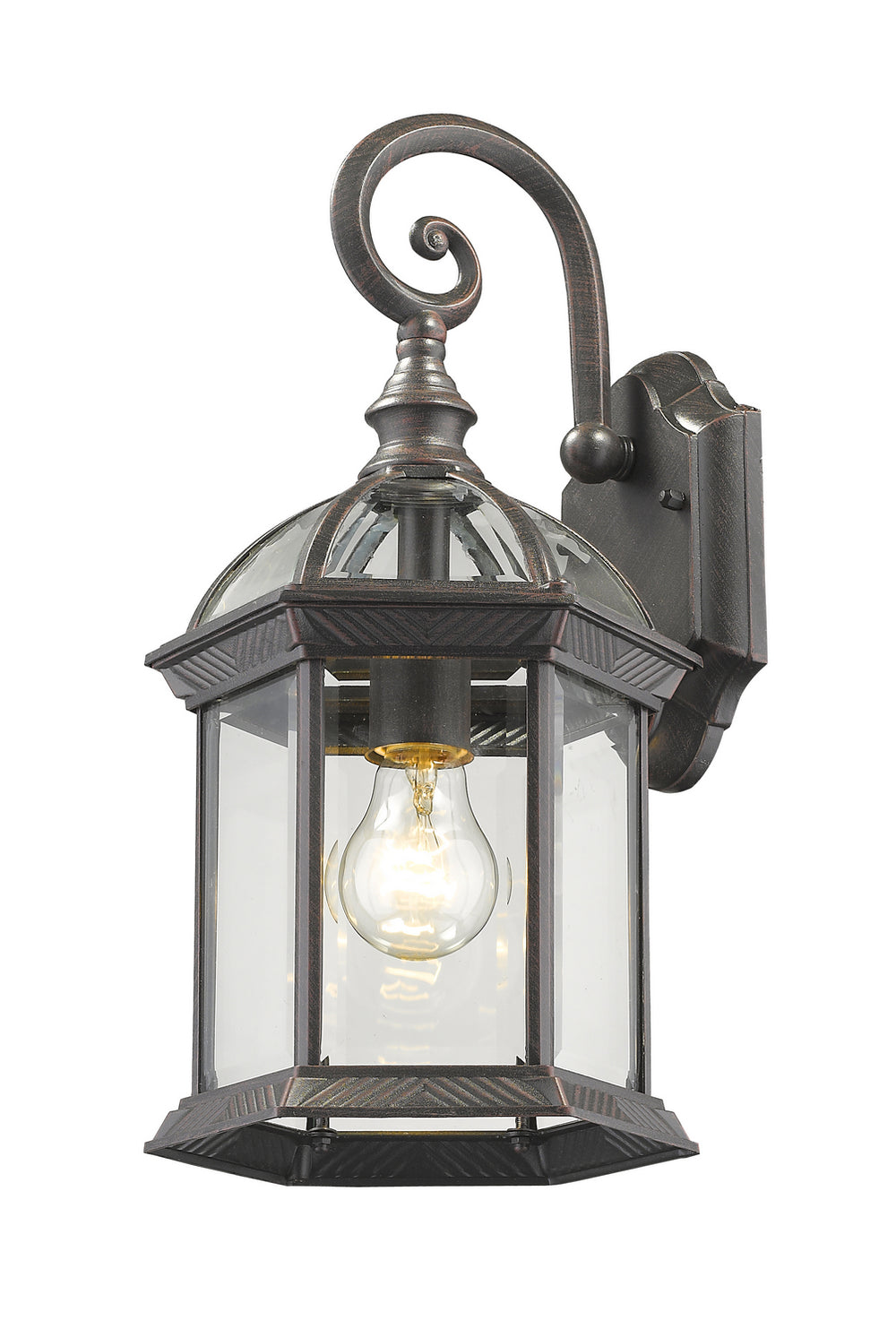 Z-Lite Canada - One Light Outdoor Wall Light - Annex - Rust- Union Lighting Luminaires Decor