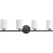 Progress Canada - Four Light Bath Bracket - Replay - Black- Union Lighting Luminaires Decor