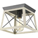 Progress Canada - One Light Flush Mount - Briarwood - Graphite- Union Lighting Luminaires Decor