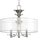 Progress Canada - Three Light Semi-Flush Convertible - Marche' - Polished Nickel- Union Lighting Luminaires Decor