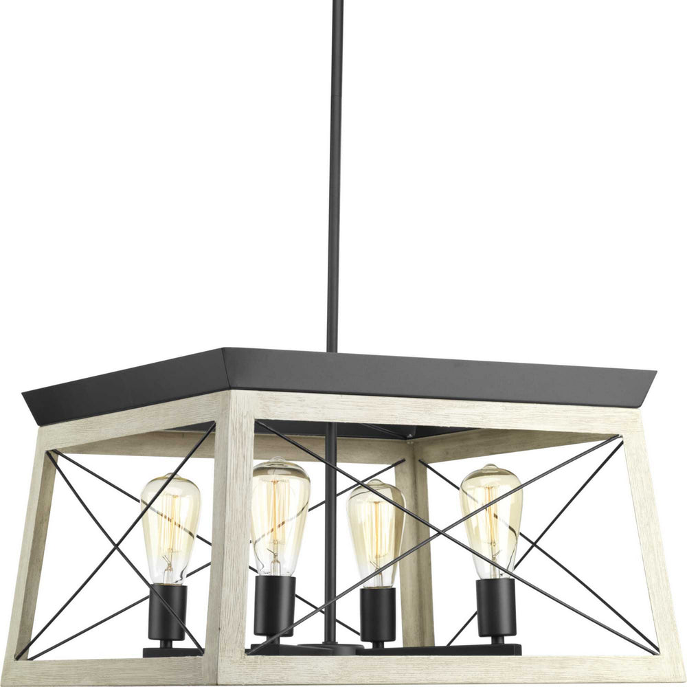Progress Canada - Four Light Chandelier - Briarwood - Graphite- Union Lighting Luminaires Decor