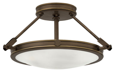 Hinkley Canada - LED Semi-Flush Mount - Collier - Light Oiled Bronze- Union Lighting Luminaires Decor