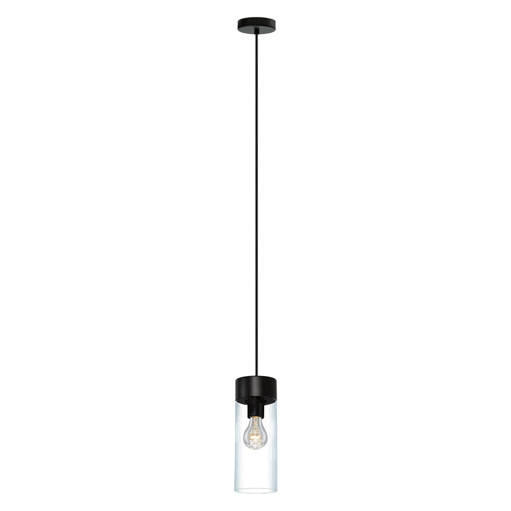 Eglo Canada - One Light Pendant - Montey - Matte Black- Union Lighting Luminaires Decor
