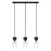 Eglo Canada - Three Light Pendant - Montey - Matte Black- Union Lighting Luminaires Decor