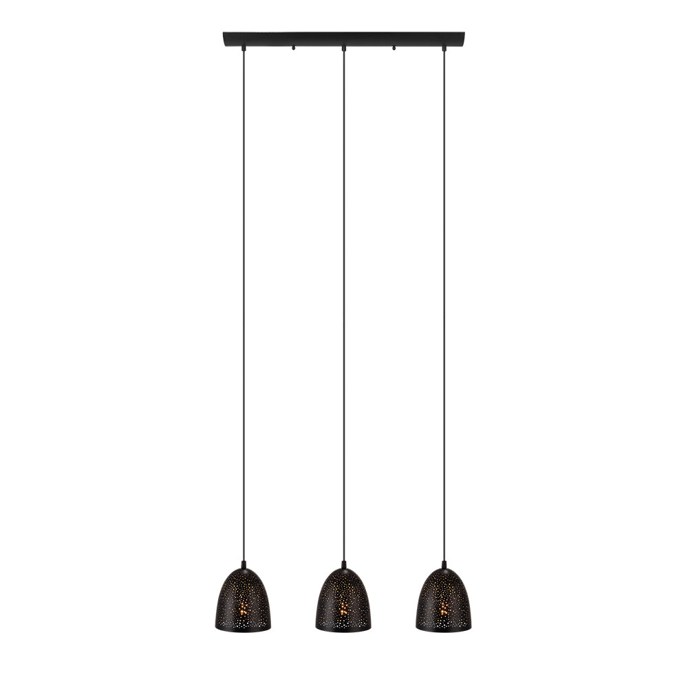 Eglo Canada - Three Light Pendant - Safi - Matte Black- Union Lighting Luminaires Decor