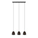 Eglo Canada - Three Light Pendant - Safi - Matte Black- Union Lighting Luminaires Decor