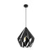 Eglo Canada - One Light Pendant - Carlton 1 - Matte Black/Silver- Union Lighting Luminaires Decor