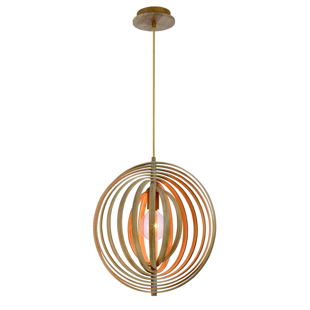 Eurofase Canada - One Light Pendant - Abruzzo - Wood- Union Lighting Luminaires Decor