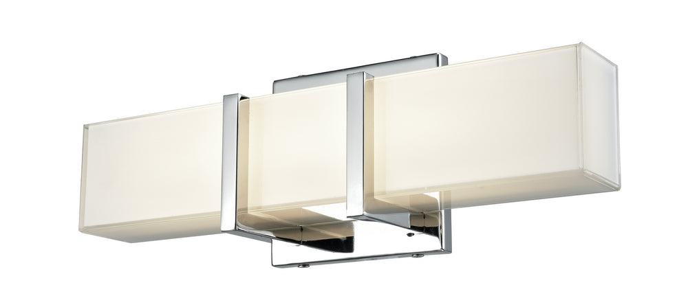 DVI Canada - LED Vanity - Secord Ac Led - Chrome w/Silk Screened Opal Glass- Union Lighting Luminaires Decor