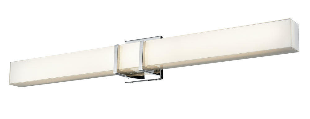 DVI Canada - LED Vanity - Secord Ac Led - Chrome w/Silk Screened Opal Glass- Union Lighting Luminaires Decor
