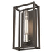 DVI Canada - One Light Outdoor Wall Sconce - Sambre Outdoor - Stainless Steel And Hammered Black w/Clear Glass- Union Lighting Luminaires Decor