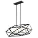 DVI Canada - Five Light Linear Pendant - Polygon - Satin Nickel And Graphite- Union Lighting Luminaires Decor