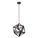 DVI Canada - Three Light Pendant - Polygon - Satin Nickel And Graphite- Union Lighting Luminaires Decor