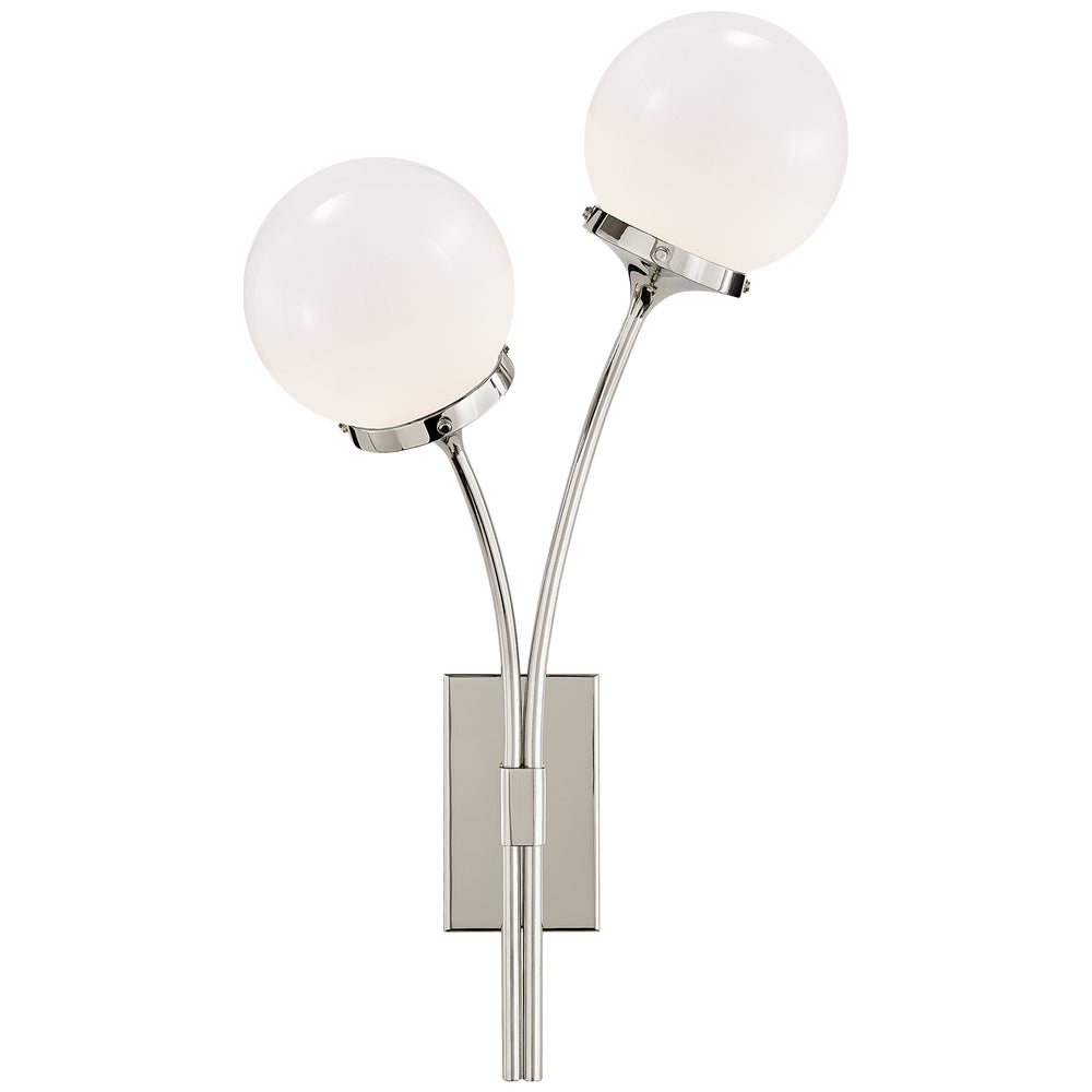Visual Comfort Signature Canada - Two Light Wall Sconce - Prescott - Polished Nickel- Union Lighting Luminaires Decor