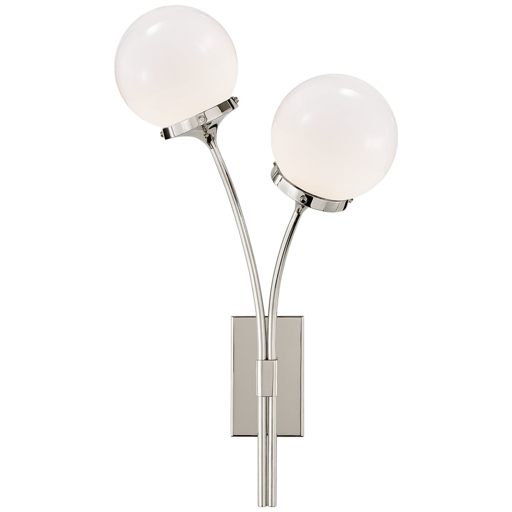 Visual Comfort Signature Canada - Two Light Wall Sconce - Prescott - Polished Nickel- Union Lighting Luminaires Decor