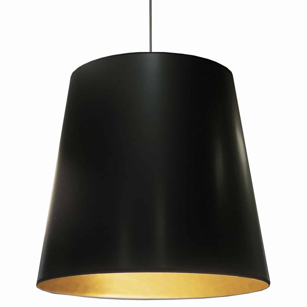 Dainolite Canada - One Light Pendant - Oversized Drum - Black- Union Lighting Luminaires Decor