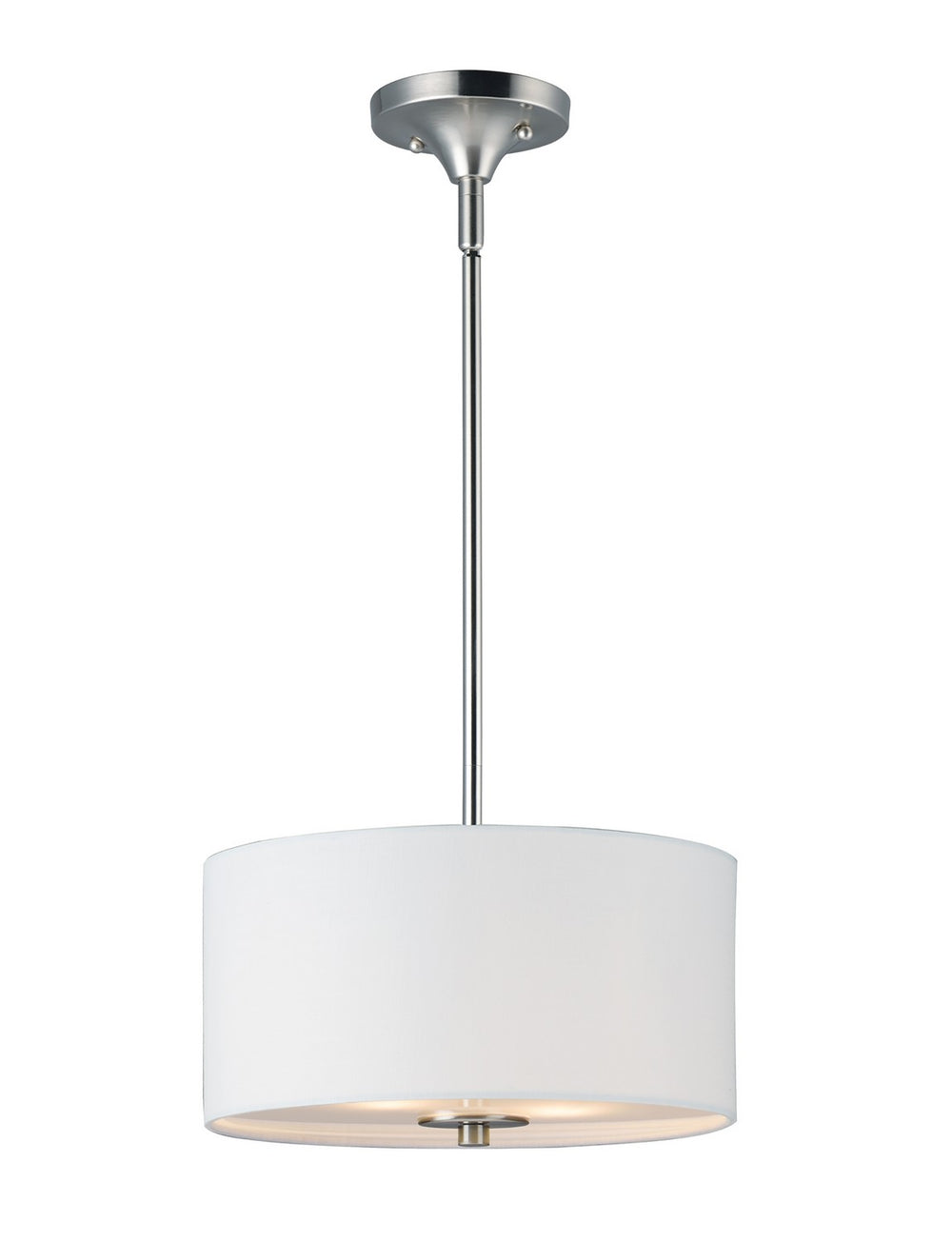 Maxim - Two Light Semi-Flush Mount - Bongo - Satin Nickel- Union Lighting Luminaires Decor
