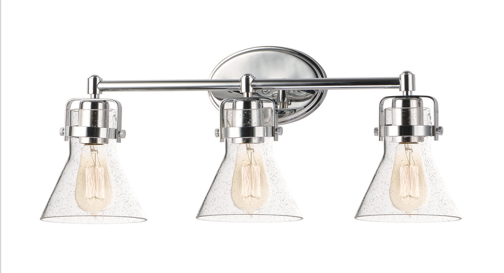 Maxim - Three Light Bath Vanity - Seafarer - Polished Chrome- Union Lighting Luminaires Decor