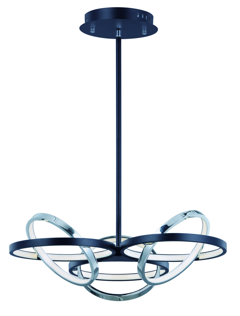 ET2 - LED Pendant - Gyro II - Black / Polished Chrome- Union Lighting Luminaires Decor