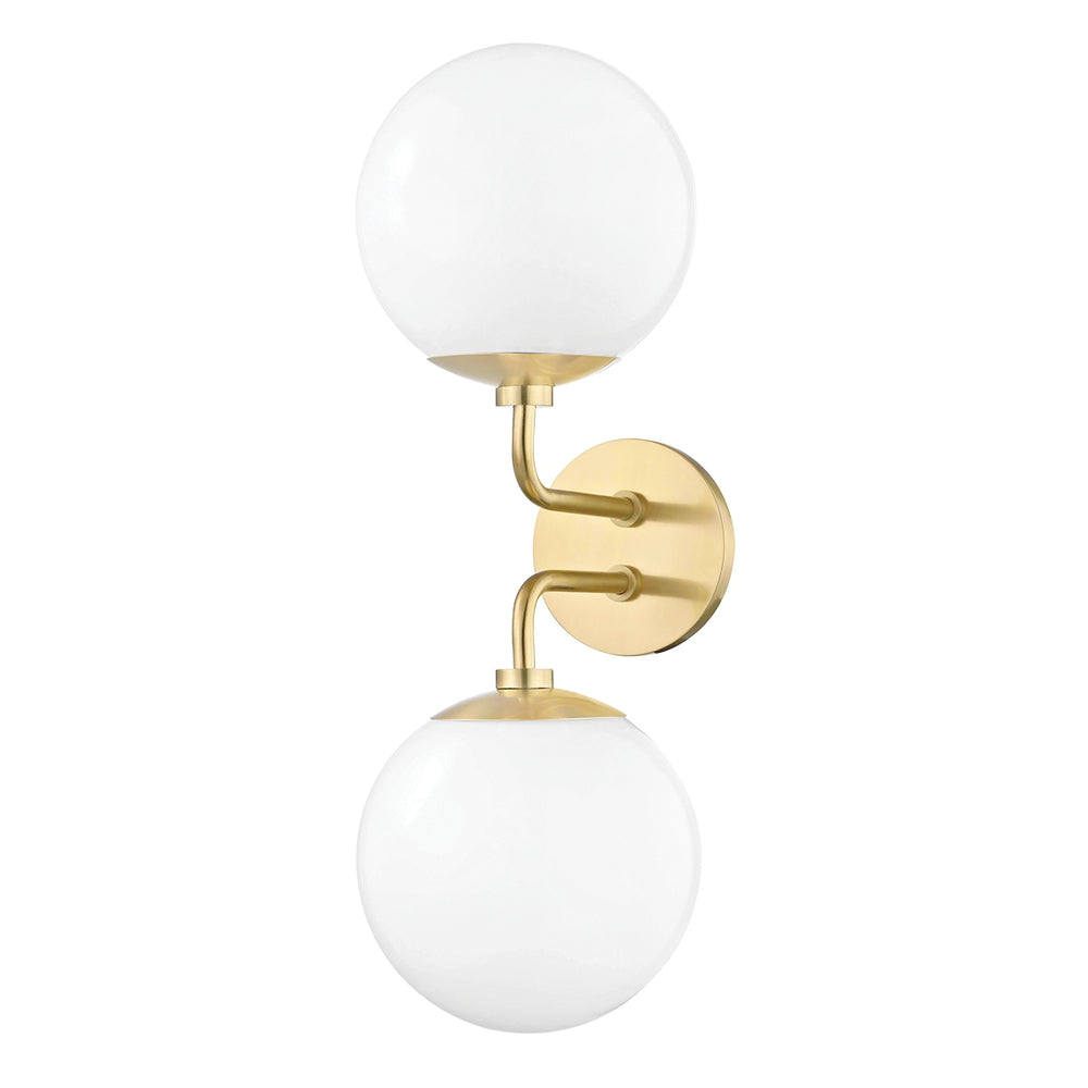 Mitzi Canada - Two Light Wall Sconce - Stella - Aged Brass- Union Lighting Luminaires Decor