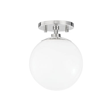 Mitzi Canada - One Light Semi Flush Mount - Stella - Polished Nickel- Union Lighting Luminaires Decor