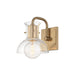 Mitzi - One Light Bath and Vanity - Riley - Aged Brass- Union Lighting Luminaires Decor