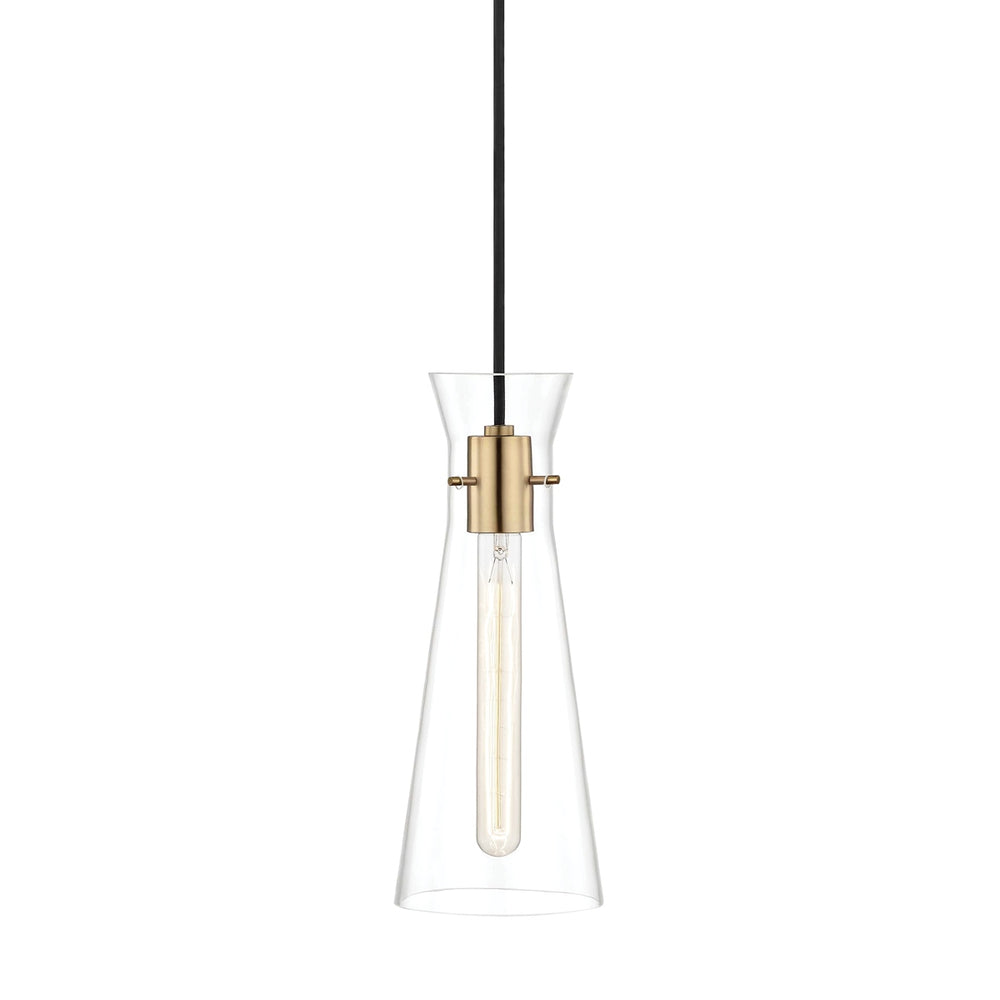 Mitzi Canada - One Light Pendant - Anya - Aged Brass- Union Lighting Luminaires Decor