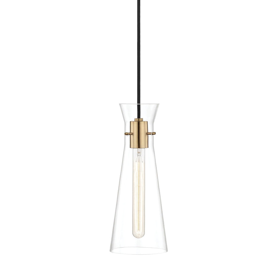 Mitzi Canada - One Light Pendant - Anya - Aged Brass- Union Lighting Luminaires Decor