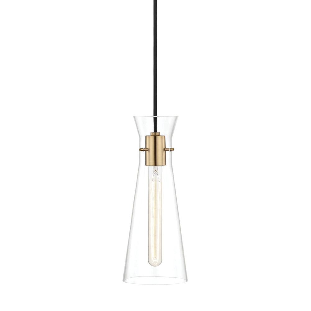 Mitzi Canada - One Light Pendant - Anya - Aged Brass- Union Lighting Luminaires Decor