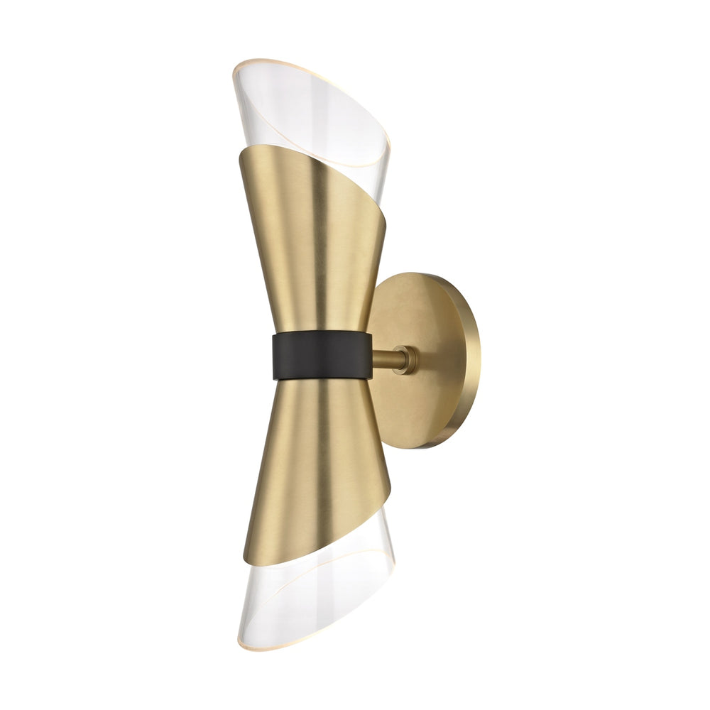 Mitzi Canada - LED Wall Sconce - Angie - Aged Brass/Black- Union Lighting Luminaires Decor