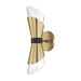 Mitzi - LED Wall Sconce - Angie - Aged Brass/Black- Union Lighting Luminaires Decor